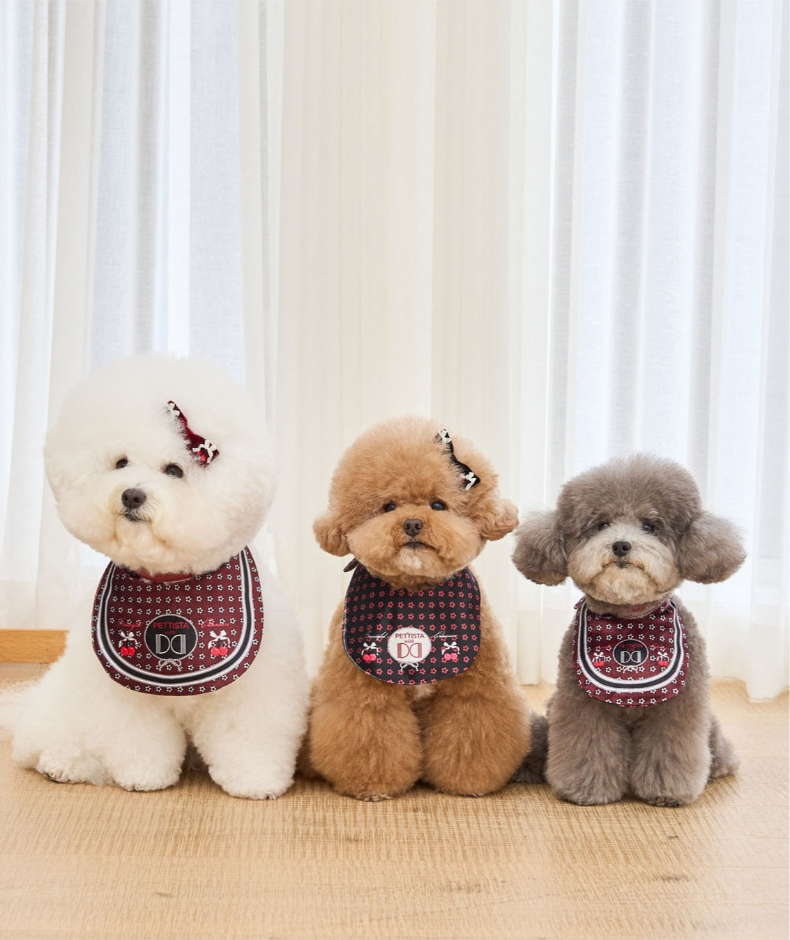 即納 ［Design For Dog x PETTISTA］Velvet Cape Wine&Black