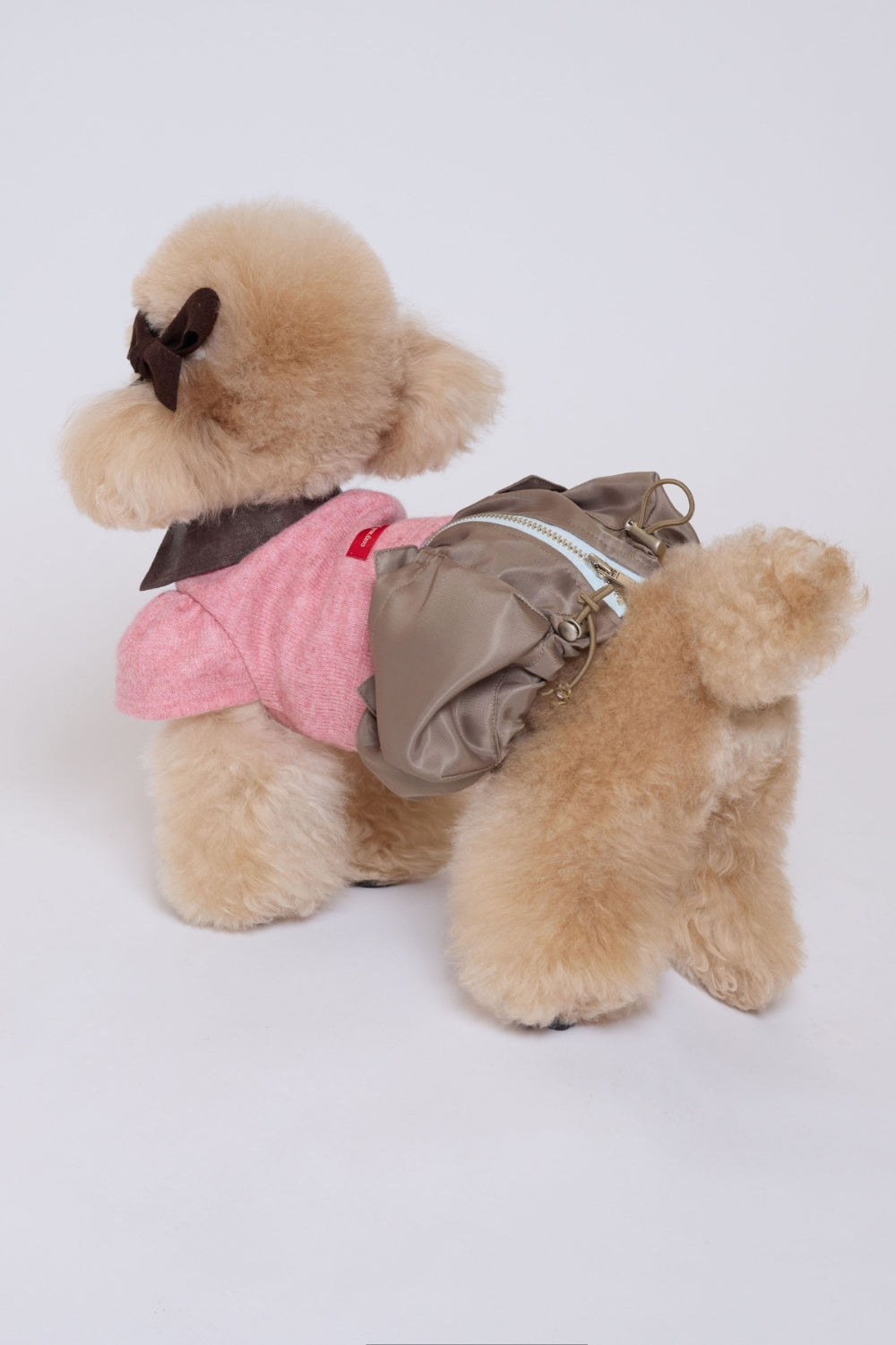 Bubble Pocket Dress モカベージュ