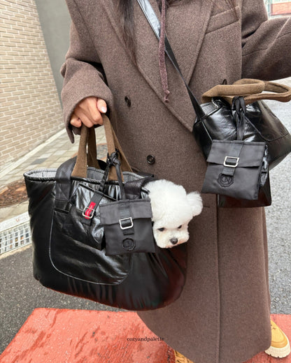 Cheeselet Walk Bag  Glossy Black