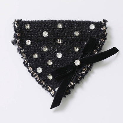 Christmas Etoile Black Scarf