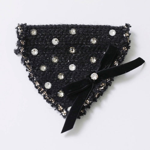 Christmas Etoile Black Scarf