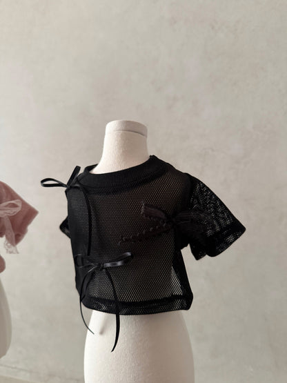 【PRE-ORDER】Velvet Mesh Top 全2色