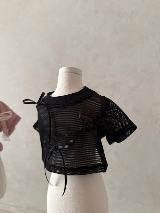 【PRE-ORDER】Velvet Mesh Top 全2色