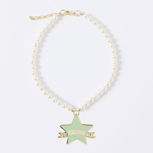 You Are My Star Swarovski Necklace【迷子札】グリーン