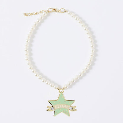 You Are My Star Swarovski Necklace【迷子札】グリーン