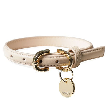 Bloom Collar【迷子札】 ベージュ