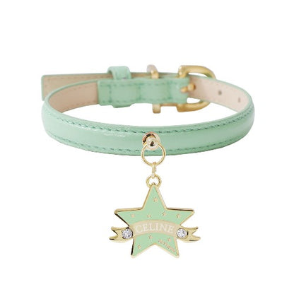 Bloom Collar × You Are My Star Pendant【迷子札】 メロングリーン