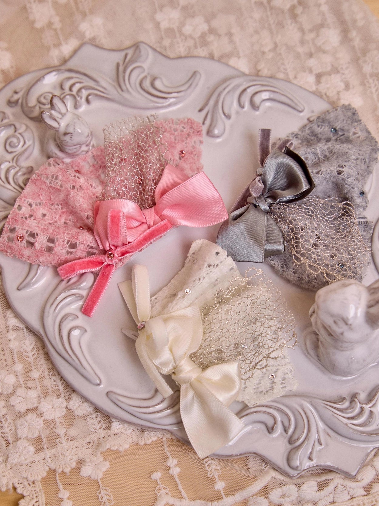 Lace Garden Hairpin 全3色