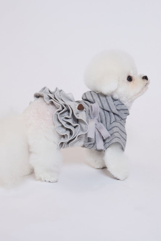 Ribbon Tail Hood Top グレー