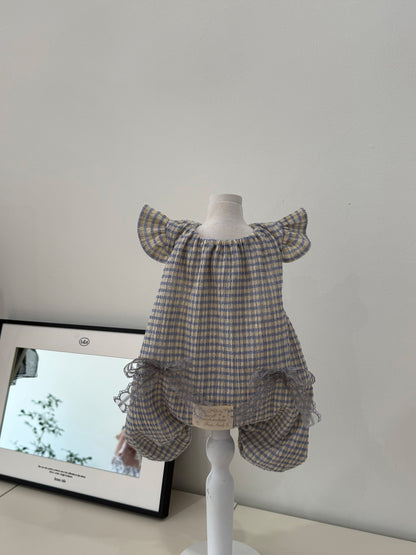 Check Frill Jumpsuit 全2色