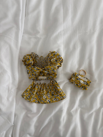 【PRE-ORDER】Liberty Yellow Floral Dress