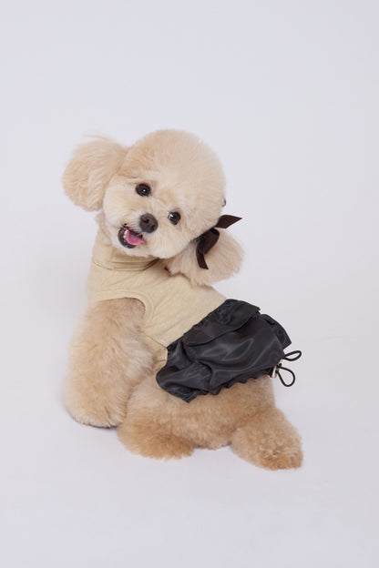 Bubble Pocket Dress ダークブラウン