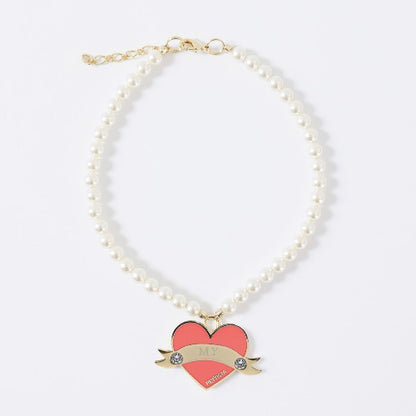 In My Heart Swarovski Necklace【迷子札】タンゴオレンジ