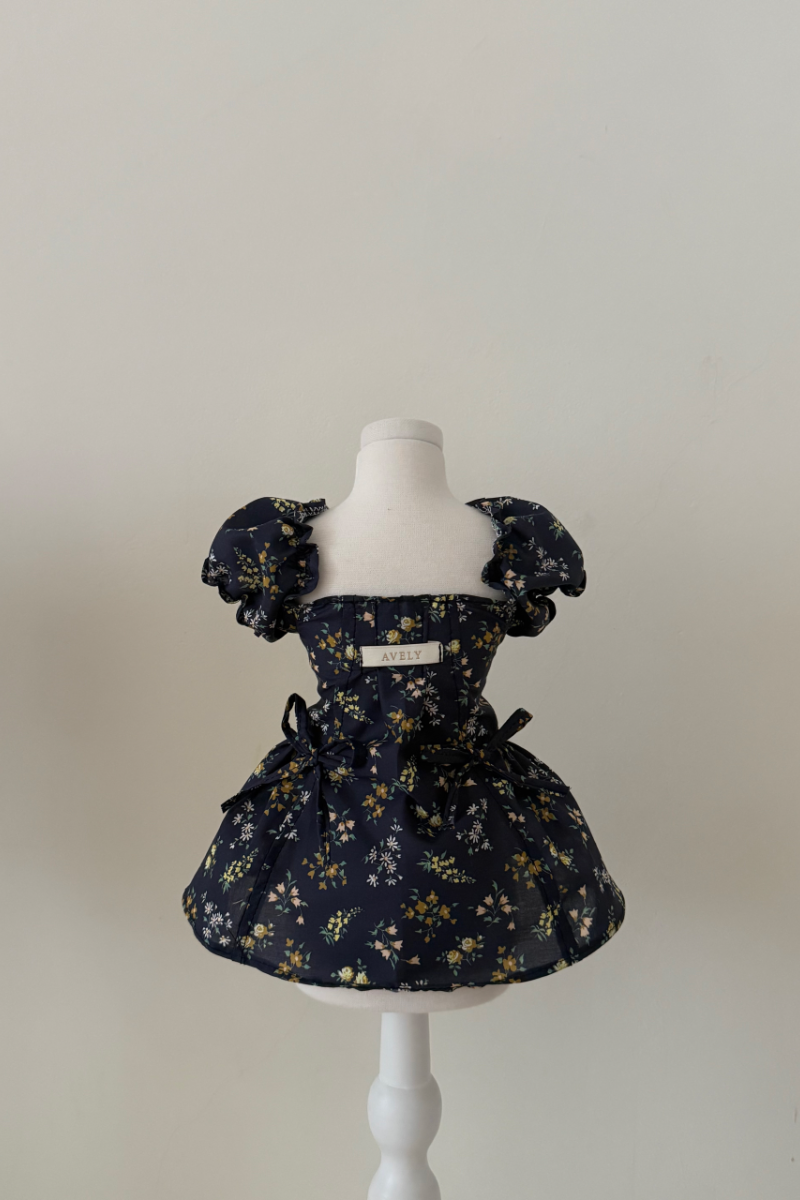 【PRE-ORDER】Liberty Navy Floral Dress ※予約終了