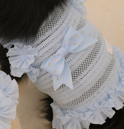 即納 Airish Frill Top ブルー