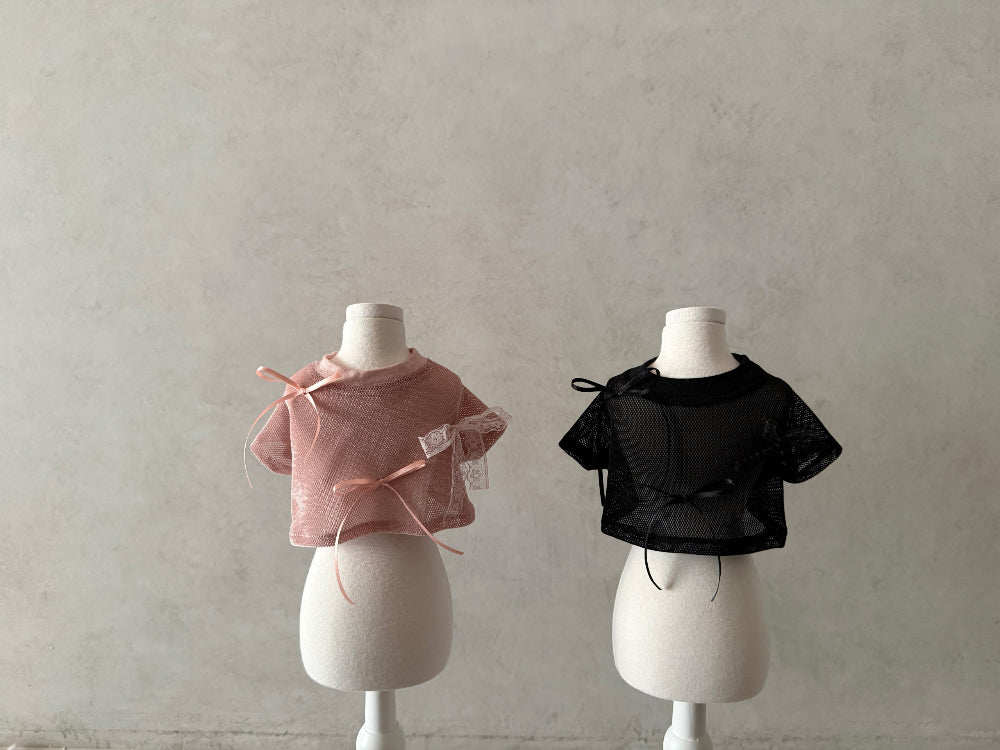 【PRE-ORDER】Velvet Mesh Top 全2色