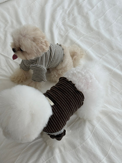【PRE-ORDER】Wool Stripe Top 全2色
