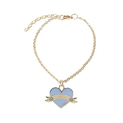In My Heart Necklace【迷子札】スカイブルー