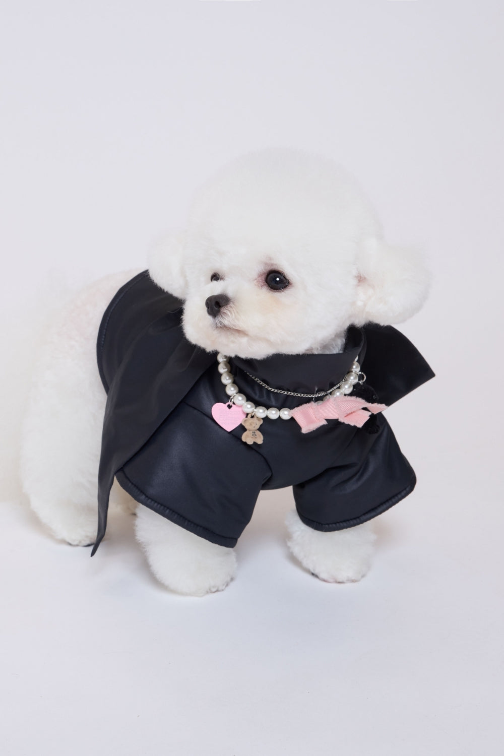 即納 Big Bow Light Padding Jumper ブラック