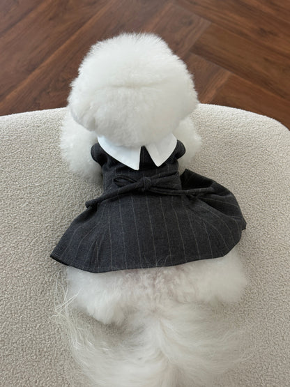 【PRE-ORDER】Charcoal Wool Dress