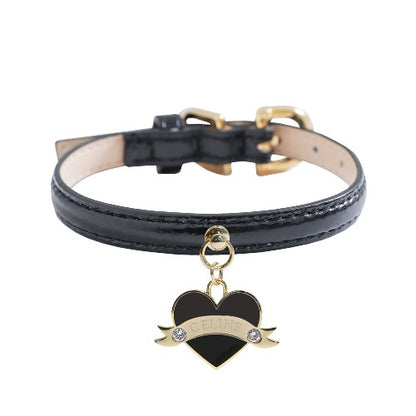 Bloom Collar × In My Heart Pendant【迷子札】 ブラック