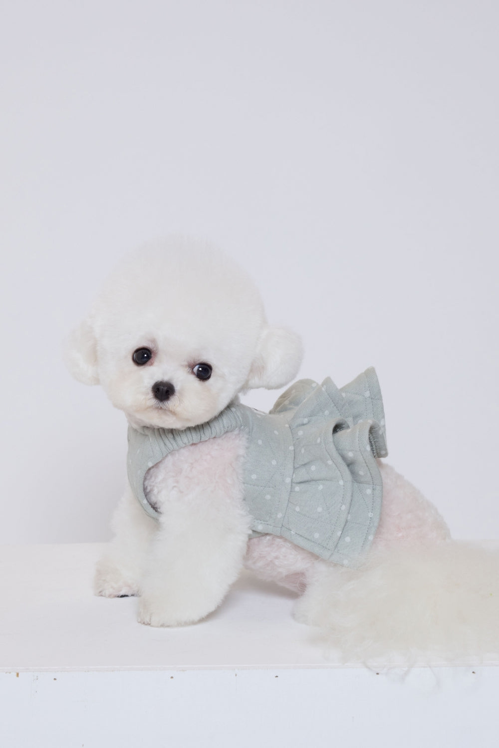 Quilted Polka Bustier ミント