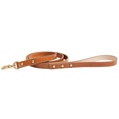 予約 Bloom Leash クロコキャメル
