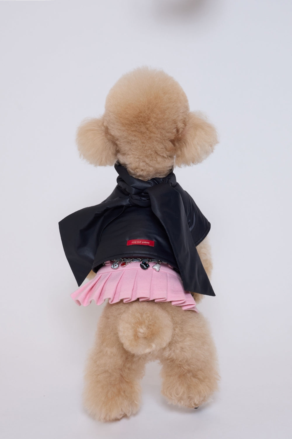 Pleated Polo Dress ピンク