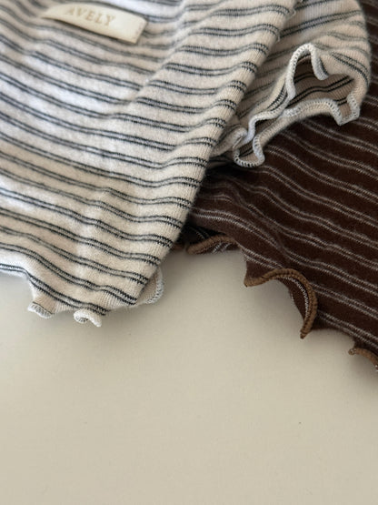 【PRE-ORDER】Wool Stripe Top 全2色