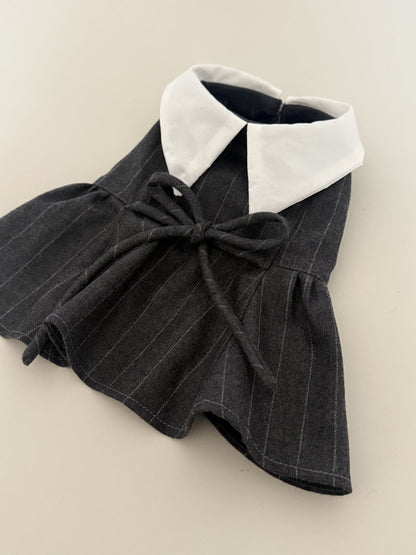 【PRE-ORDER】Charcoal Wool Dress