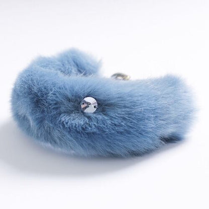 即納 Eco Fur Pompom x Swarovski 全2色