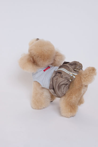 Bubble Pocket Dress モカベージュ