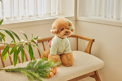 即納 Baby Ribbon Cardigan ミント