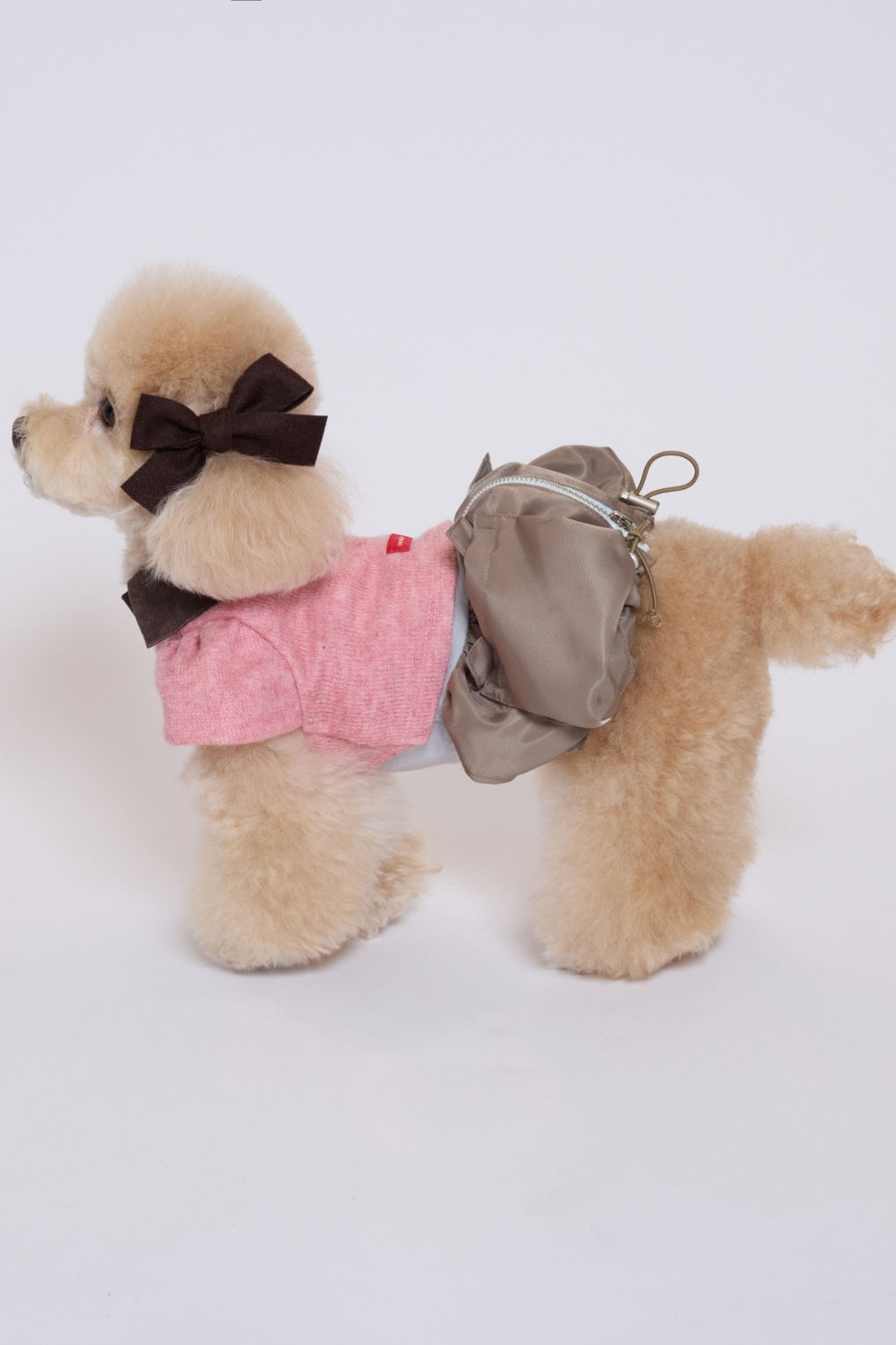 Bubble Pocket Dress モカベージュ