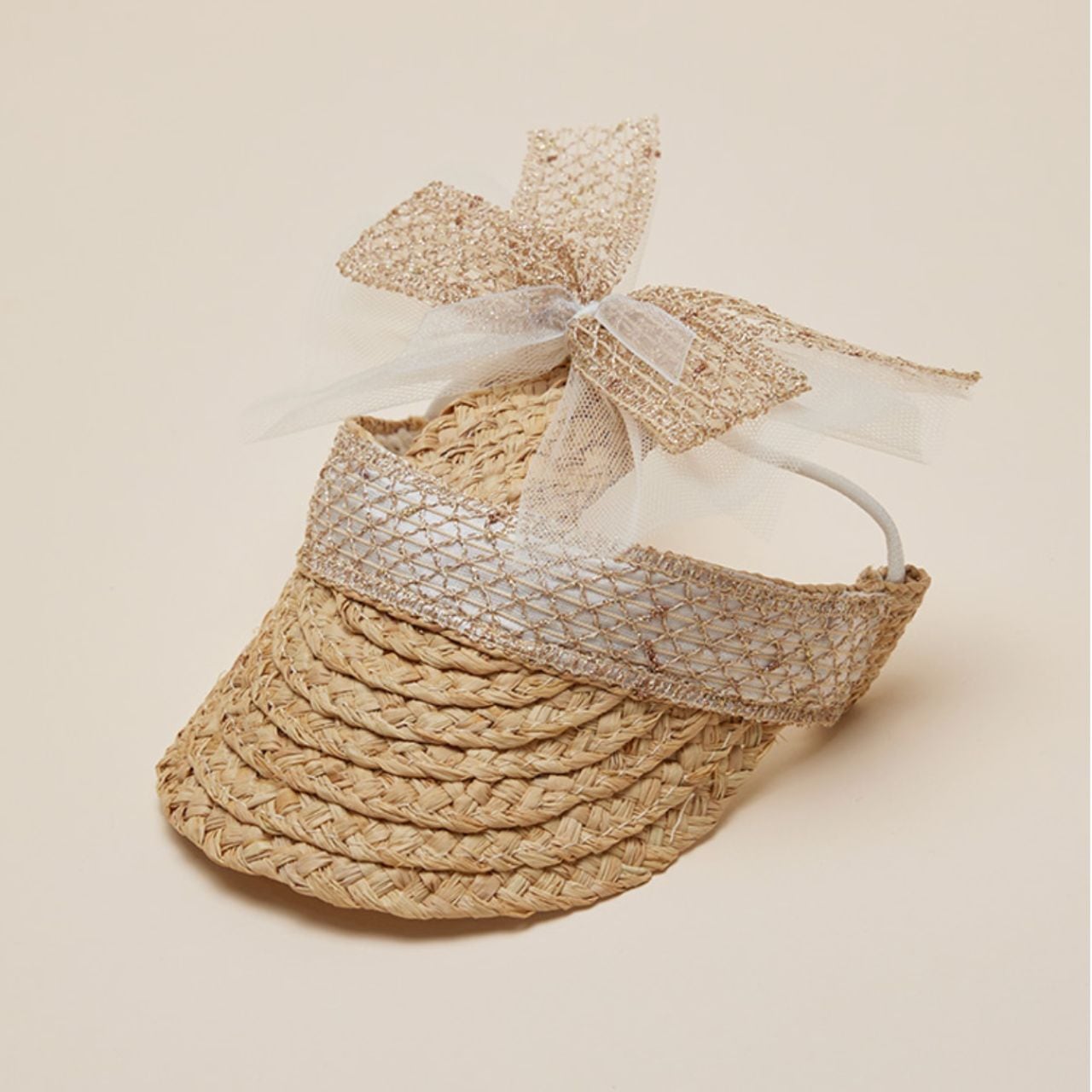 即納 Raffia Fairy Suncap アイボリー