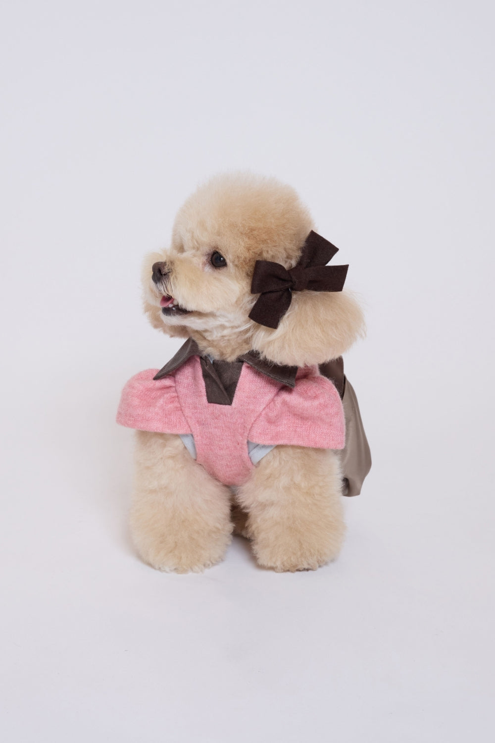 Bubble Pocket Dress モカベージュ