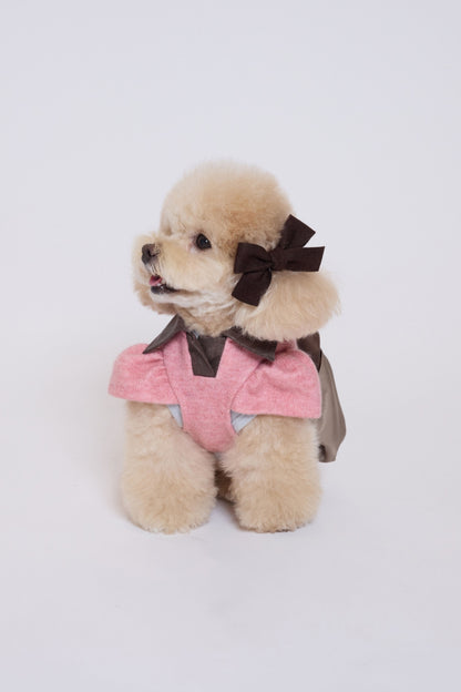 Bubble Pocket Dress モカベージュ