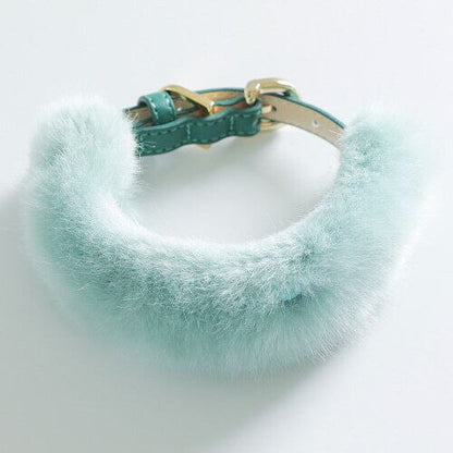 即納 Eco Fur Pompom x Swarovski 全2色