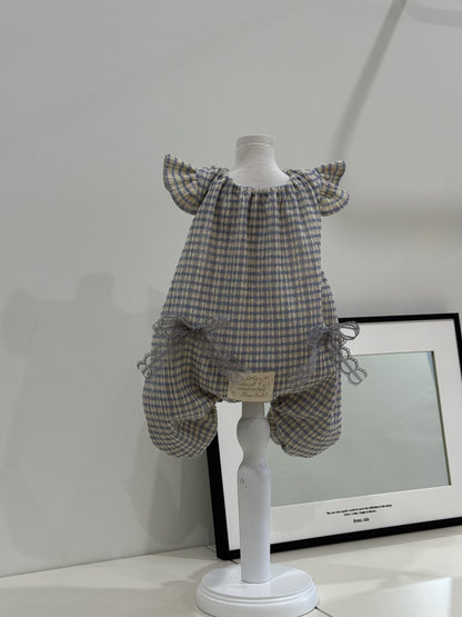 Check Frill Jumpsuit 全2色