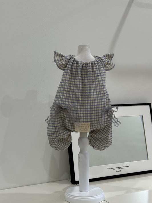 Check Frill Jumpsuit 全2色
