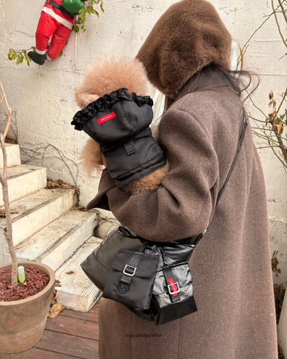 Cheeselet Walk Bag  Glossy Black