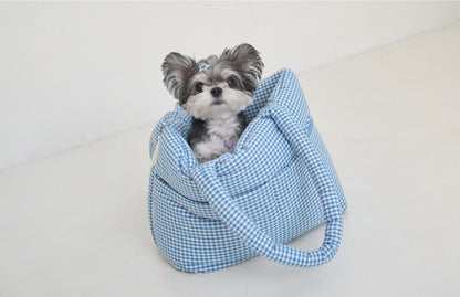 Wide Bag プレイドブルー