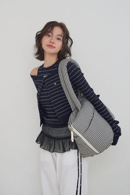 Wide Bag プレイドブラック