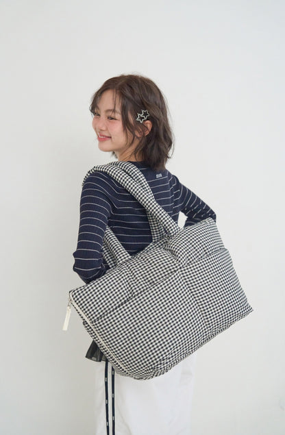 Wide Bag プレイドブラック