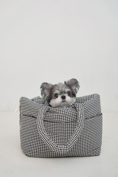 Wide Bag プレイドブラック