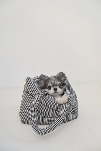 Wide Bag プレイドブラック