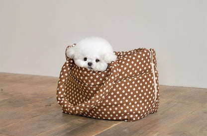 Wide Bag ドットブラウン
