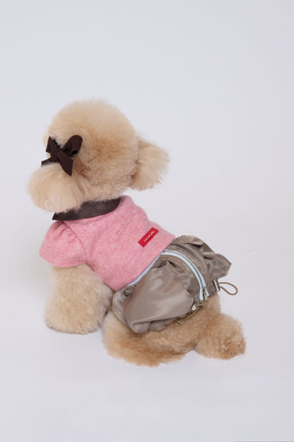 Bubble Pocket Dress モカベージュ