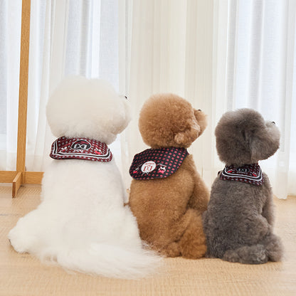 即納 ［Design For Dog x PETTISTA］Velvet Cape Wine&Black