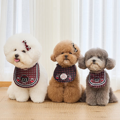 即納 ［Design For Dog x PETTISTA］Velvet Cape Wine&Black